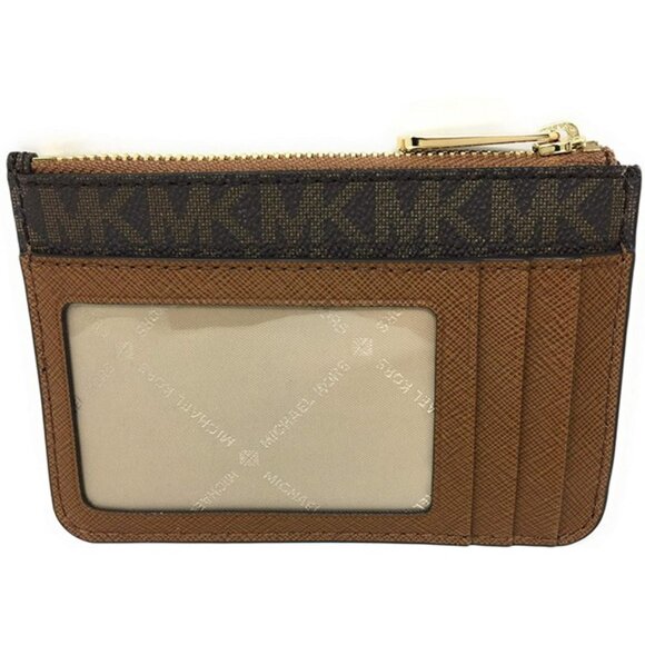 Michael Kors Jet Set Travel Small Leather Top Zip Coin Pouch With ID NWT - Picture 4 of 6